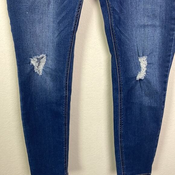 Kensie effortless ankle mid rise distressed jeans women’s 4 - Picture 3 of 13